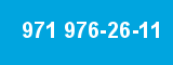 971 976-26-11 971 976-26-11